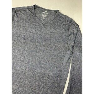 Mack Weldon Blue Long Sleeve Thermal Everyday Shirt Men’s XL Gray/Blue Crew Neck